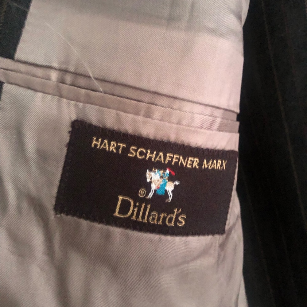 Hart Schaffner Marx Gray Blazer pin stripe 48 regular